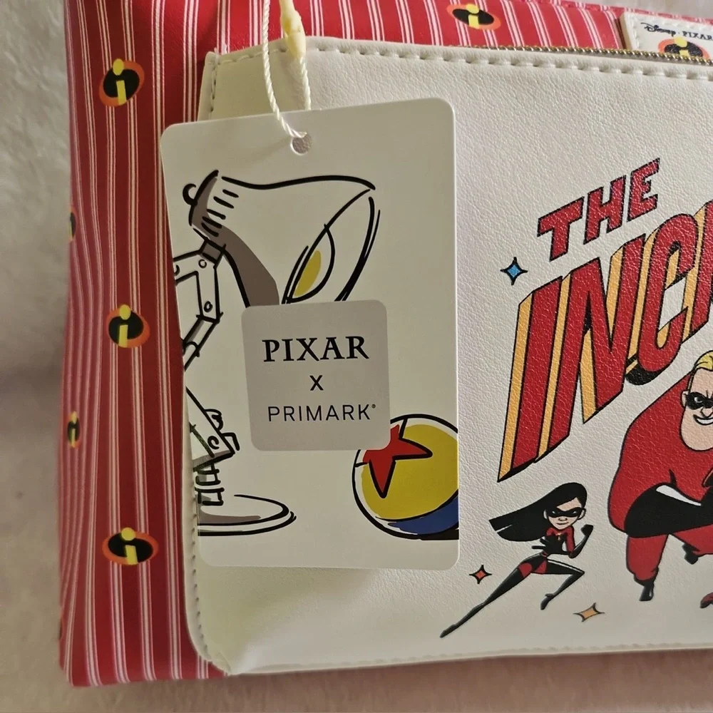 Disney Pixar The Incredibles Primark Travel Toiletry Bag Double Zipper NWT